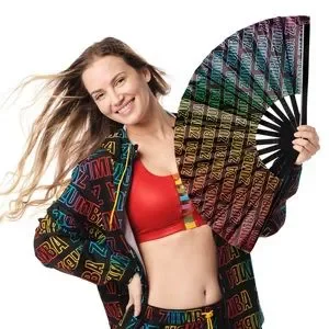 Zumba - Zumba ズンバ LOVE HAND FAN ラブ 扇子 Z0A000034 ズンバ Zumba LOVE HAND FAN ラブ 扇子 Z0A000034 BOLD BLACK